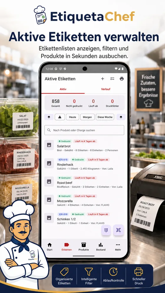 EtiquetaChef — Etiketten