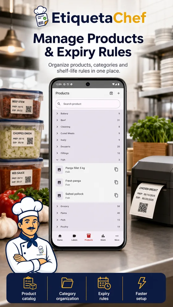EtiquetaChef — Products