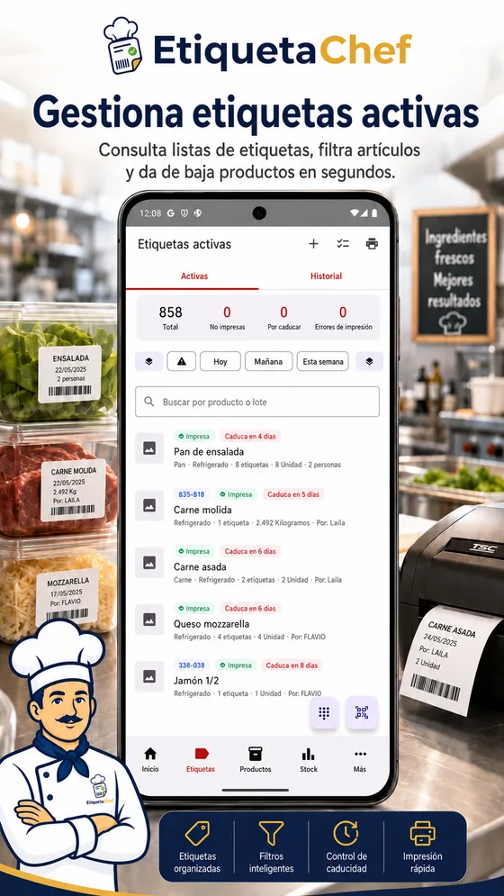EtiquetaChef — Etiquetas