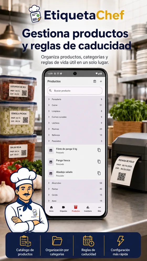 EtiquetaChef — Productos