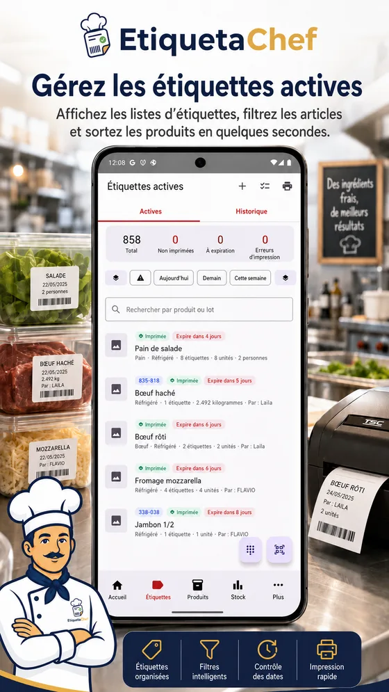 EtiquetaChef — Étiquettes