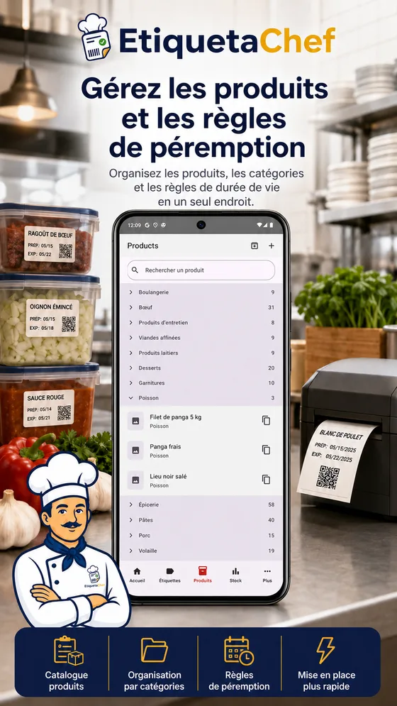 EtiquetaChef — Produits