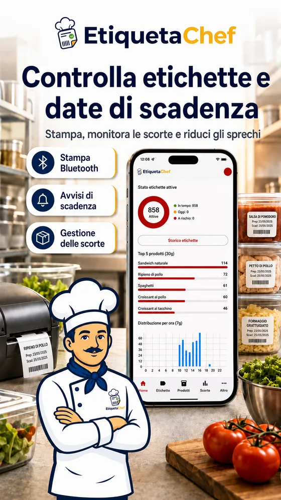 EtiquetaChef — Pannello del titolare