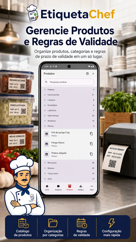 EtiquetaChef — Produtos